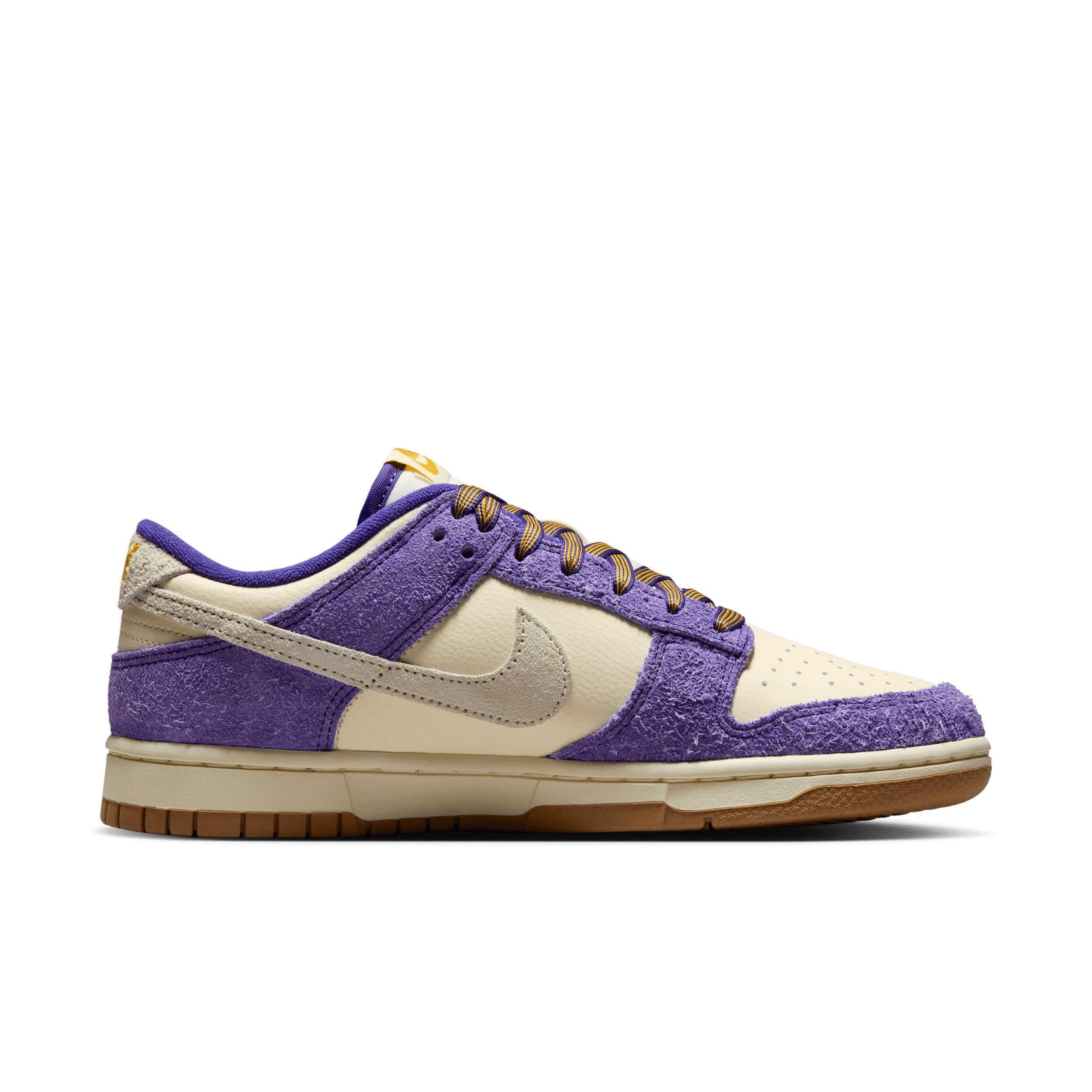 Nike Dunk Low "Court Purple/University Gold/Gum Medium Brown/Coconut Milk" Women's Shoe - PURPLE/GOLD/MD BROWN/MILK